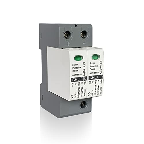 2P Surge Arrester Device, DC Protector Breaker Device 1000V DC Voltage PC Flame Retardant Shell Low...