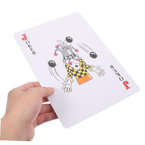 BESTonZON Große Spielkarten XXL Pokerkarten Aus Beschichtetem Papier Partyspiel Für Altersgruppen Familienunterhaltung Requisiten Und Tricks – Bild 7