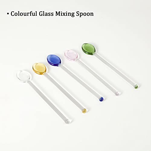 5 Heat-Resistant Glass Stirring Spoons - Versatile Kitchen Utensils - Image 7