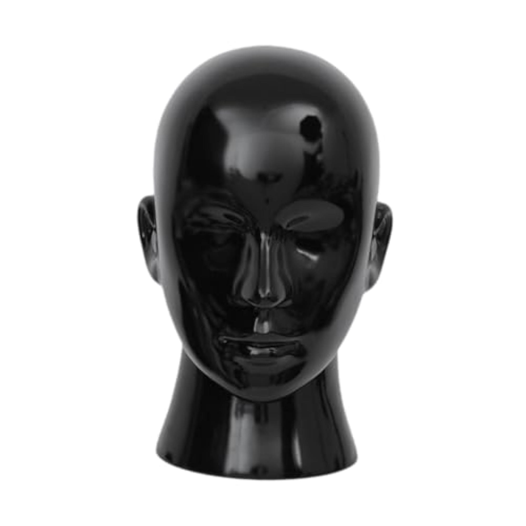 Mannequin Head Stand for Wigs and Accessories, Black