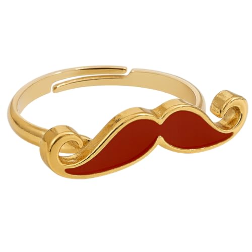 Moustache Petite Bague Orange