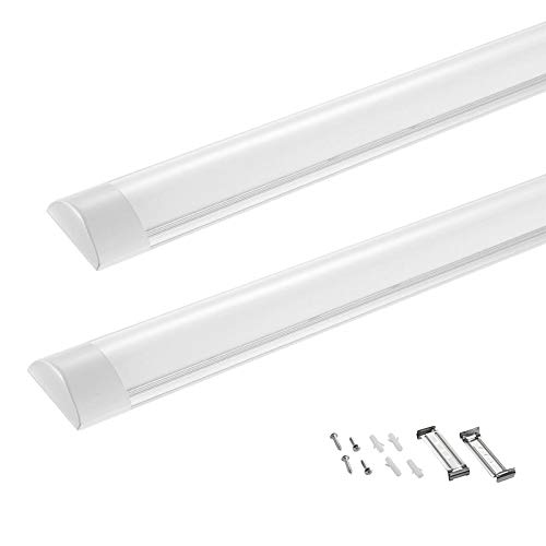 Tubos Led 60 Cm 2 tubos fluorescentes LED, 60 cm, 20 W, luz blanca cálida, 2800-3500 K (2 x 60 cm, luz blanca cálida)
