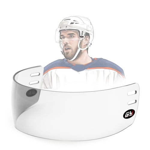 Hockey Helmet Visor Hockey Helmet Clear Visor (Anti-Scratch/Anti-Fog) CE Marked (Clear)