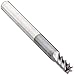 Melin Tool GMGS Carbide Square Nose End Mill, AlTiN Monolayer Finish, Finishing Cut, 45 Deg Helix, 5 Flutes, 2" Overall Length, 0.1563" Cutting Diameter, 0.1875" Shank Diameter