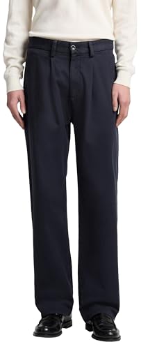 Pantalon Homme 7 For All Mankind Pleated Trouser Twill Vulcan noir plissé