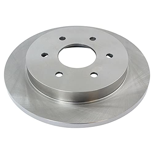 Image of TRQ Rear Semi Metallic Brake Pad and Rotor Set