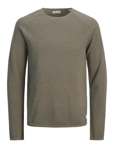 Jack & Jones Jjehill Knit Crew Neck Noos, Vetiver, M
