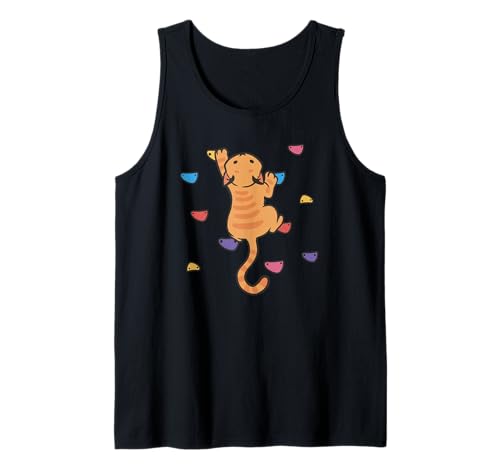 Funny Cat Climber Tank Top