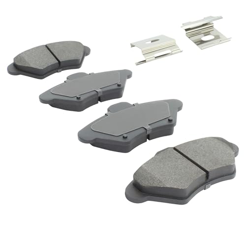 Image of QUALITY-BUILT Front Semi-Metallic Brake Pads, Premium 1001-0600M, Compatible with 1993-1998 Ford /Mercury (Cougar,Mustang,Thunderbird)