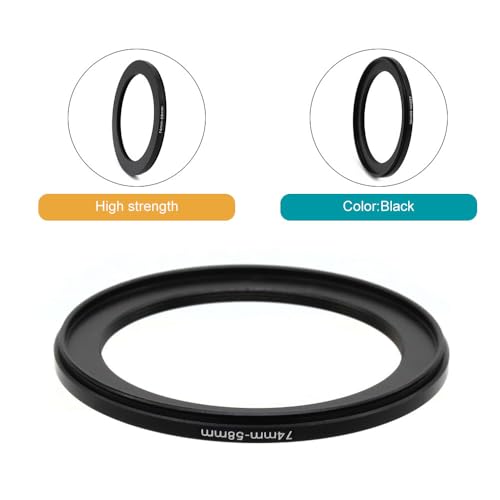 Anillos adaptadores de paso ascendente y descendente de 39-40.5 mm para lentes de 39 mm y filtros de 40.5 mm, y otros tamaños universales (39-42/43/46/49/52/55/58/62/67/72/77/82 mm, 50-52/55/58 mm) miniatura 6
