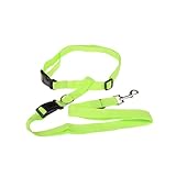 MILISTEN Freihändige Verstellbare Hüftleine für Hunde Langlebige Nylon Hundeleine mit Schnellverschluss für Joggen Wandern und Spaziergänge Grün Komfortabel und Robust für Aktive Haustiere