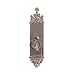 Brass Accents D04-K560D-HLS-619 Interior Door Plate Double Dummy Set - Satin Nickel