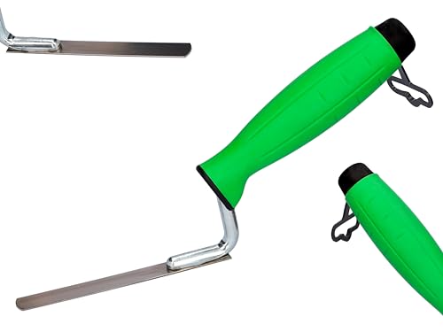 ToolSpace | Llana para Juntas 12mm - Llana de Acero Inoxidable para Juntas y mortero, Mango ergonómico, para Trabajos de renovación y albañilería, para construcción, renovación, reparación
