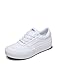 Vans Brooklyn LS Platform- Tenis para Mujer, Lona Blanca y Blanca, 38 EU