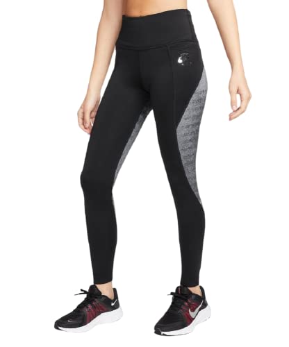 Nike Air DRI-FIT Fast Women's Leggings (Black), Black, L