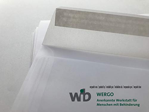 100 transparante enveloppen, 229 x 162 mm = C5, met trekstrips, verpakt in een erkende werkplaats voor gehandicapten - Afbeelding 4