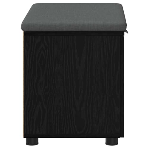 Banc d'entrée résistant noir pour optimiser les petits couloirs - 8