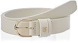 cinturones cuero mujer amazon TH TIMELESS 2.5 Tommy Hilfiger Atemporal 2.5 Cinturón, Marfil, 85 cm para Mujer