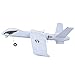 Aereo RC, 2.4G 2CH EPP Aereo telecomandato Giocattoli Volanti, Velivolo ad Ala Pieghevole con Carrello di atterraggio Durevole, Modello di Aeroplano assemblato Fai-da-Te(con Barra Luminosa)