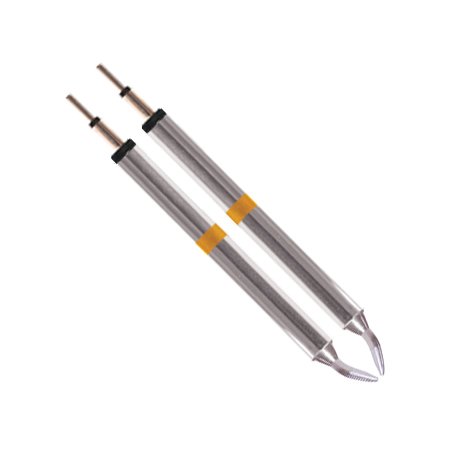 Image of Thermaltronics K70TZ015 Tweezers Cartridge Pair - Chisel 1.5mm (0.06in)