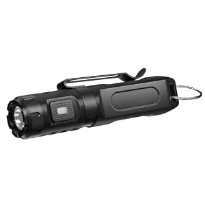 Keychain Flashlight, Bright 650 Lumens USB-C Rechargeable Mini Flashlight, Waterproof Small Pocket Light for Everyday Carry, Camping, Hiking, Emergencies (1, Midnight Black)