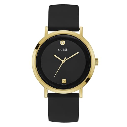 Montre en acier inoxydable GUESS à cadran diamant pour briller en soirée comme au bureau
