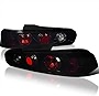 SPEC-D TUNING Glossy Black Housing Dark Smoke Lens Tail Lights Compatible with 1994-2001 Acura Integra Left + Right Pair Assembly