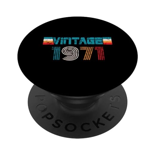 Edición limitada de cumpleaños original retro vintage de 1971 PopSockets PopGrip Intercambiable