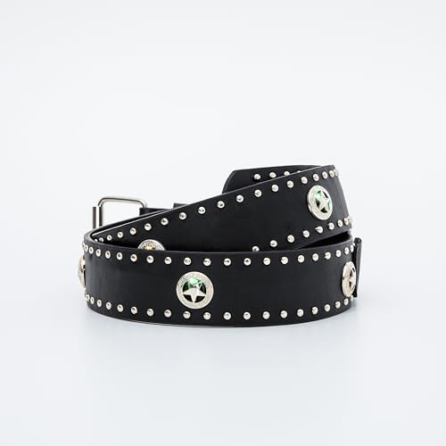 1PC Willow Studded Belt Leather Belt (with LED lights embedded in the belt)2