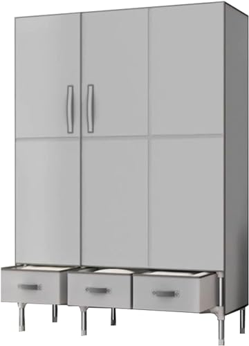 Armario portátil de tela desmontable, fácil de montar, para colgar temporalmente, para sala de estar y dormitorio, soluciones versátiles de almacenamiento de ropa