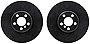 Dynamic Friction Company Front Brake Rotors-Drilled and Slotted-Black 8002-31021