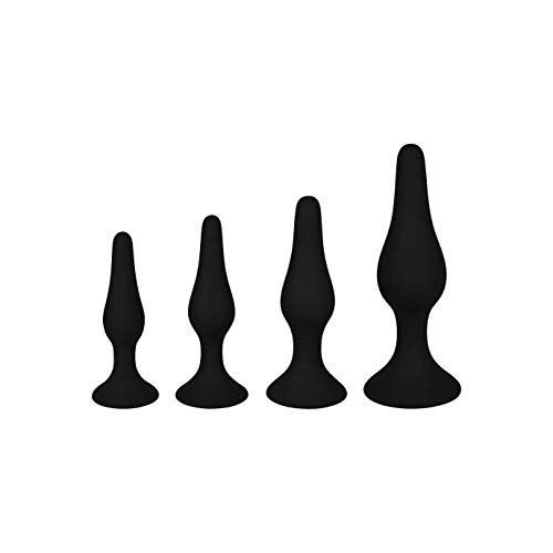 EIS Analplug-Set aus Silikon | 4 Größen | Hochwertige Analplugs für Männer und Frauen | Hautfreundliches Silikon | Sexspielzeug für Anfänger und Fortgeschrittene