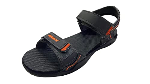 Image of Sparx Men's Black Red Colour SS0124G Series Synthetic Floater Sandal