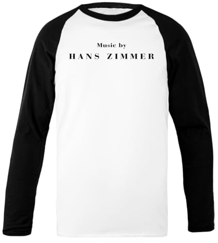Photo de Music by Hans Zimmer T-Shirt De Baseball Unisexe Blanc À Manches Noires