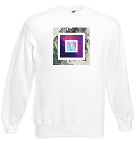 Pull à carreaux abstraits au design graphique unique et coupe moderne