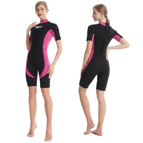 Gimilife Combinaisons de Plongée pour Homme et Femme, Combinaison Plongée Homme Shorty 3MM/ FullWetsuit Néoprène Femme pour Rester au Chaud dans l'eau Froide Lors de...
