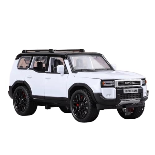 Modelo de Auto Toyota Prado Land Cruiser 2024 1:32 Blanco miniatura 1