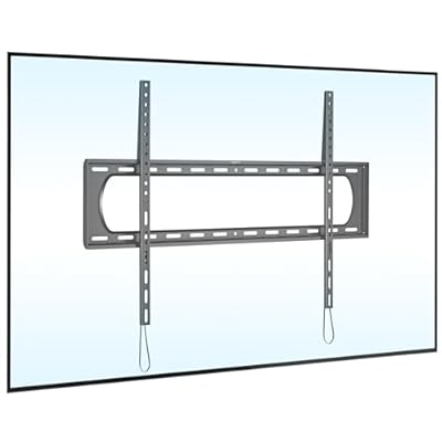Mount-It! Heavy Duty XXL Fixed TV Mount for Extra Large TVs, Ultra Low Profile Wall Mount, max VESA 900x600, Holds 264lb, Flush TV Mount for 60", 65", 70", 75", 80", 85", 90", 100",120"