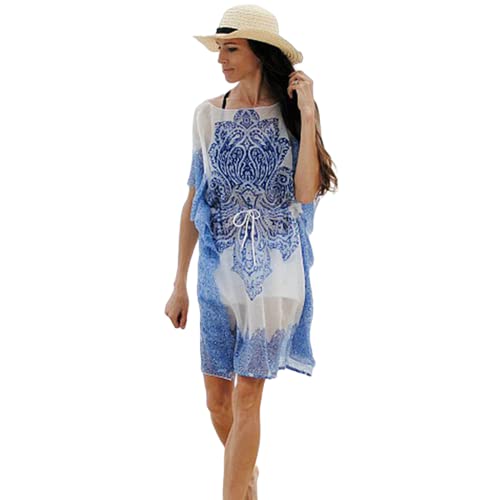Vestido de playa de chifón KOOBS y blusa biquini con falda