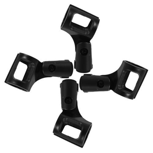 Abaodam 4pcs Practical Microphone Clip Durable Mic Holder Clamp for Stable Attachment User Friendly Design for Various Applications Easy Installation Microphone Fixator