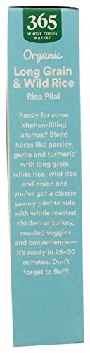 Image of 365 by Whole Foods Market, Organic Long Grain & Wild Rice Pilaf, 6 Ounce (Pack of 4)