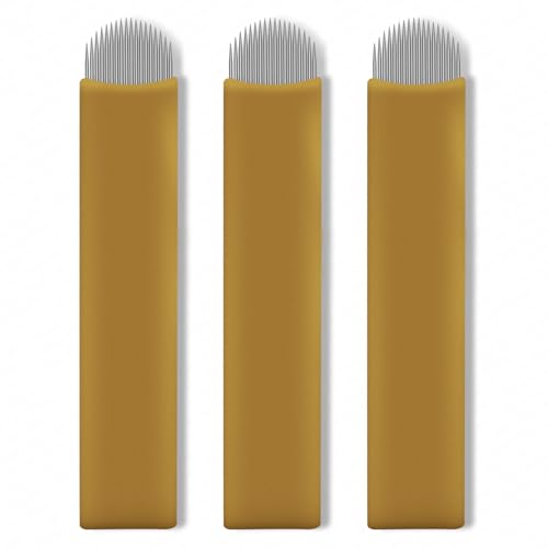 Guapa 50PCS Disposable Microblading Blade NANO U Shape Microblades 0.18mm Nano Needles Perfect for Hair Strokes (18U-50PCS)