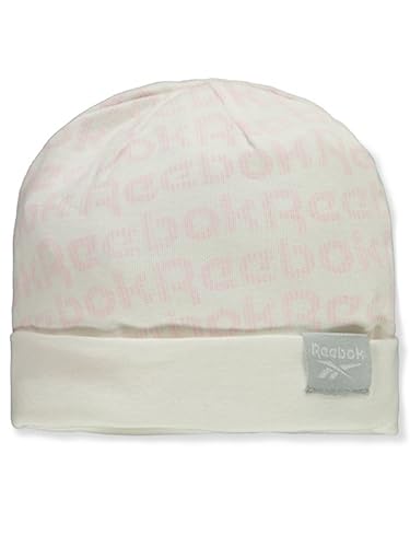 Reebok Baby Girls' 2-Piece Hat & Booties Set - light pink, 3-6 months3