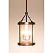 Kichler Lighting Barrington Distressed Black and Wood Rustic Single Seeded Glass Cylinder Pendant, 12.01