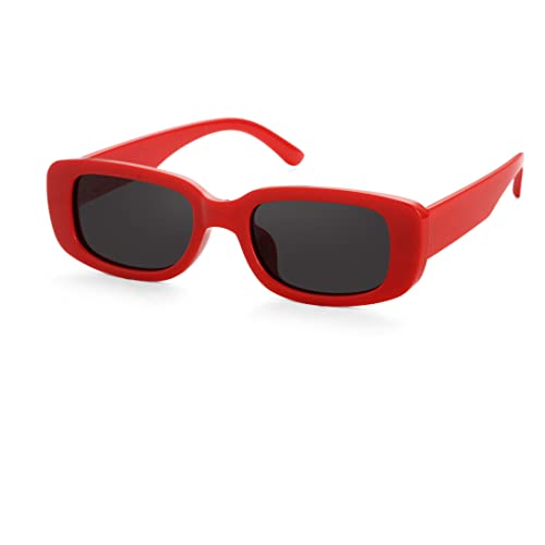 Image of Kursan Small Rectangle Sunglasses for Women Men Square Frame Sun Glasses - 100% UV400 Protection