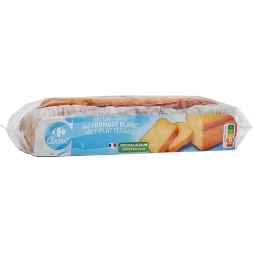 Gâteau au Fromage Blanc Moelleux aux Œufs Carrefour pâtisserie grand format 4x500g
