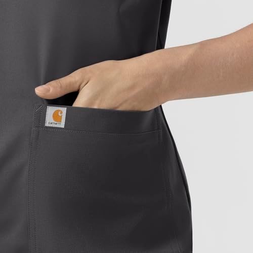 Carhartt Womens Scrub Top, Pewter, XX-Large - 5