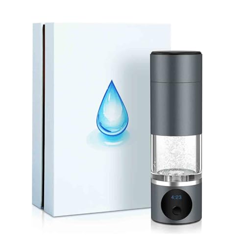 Botella de Agua de hidrógeno de 230 ml Generador de Agua Rica en hidrógeno de Alta concentración de 6000 ppb Generador ionizador alcalino/SPE