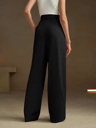 Image of KERI PERRY Trousers for Woman Pants Women's Formal Office Korean | Black Beige Track Pant | Straight | Cotton Spandex Stretchable Trouser | High-Waisted Bottom Wear