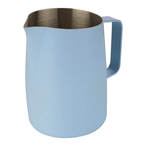 Pichet à mousse de lait 600 ml acier inoxydable café latte art bleu - 3